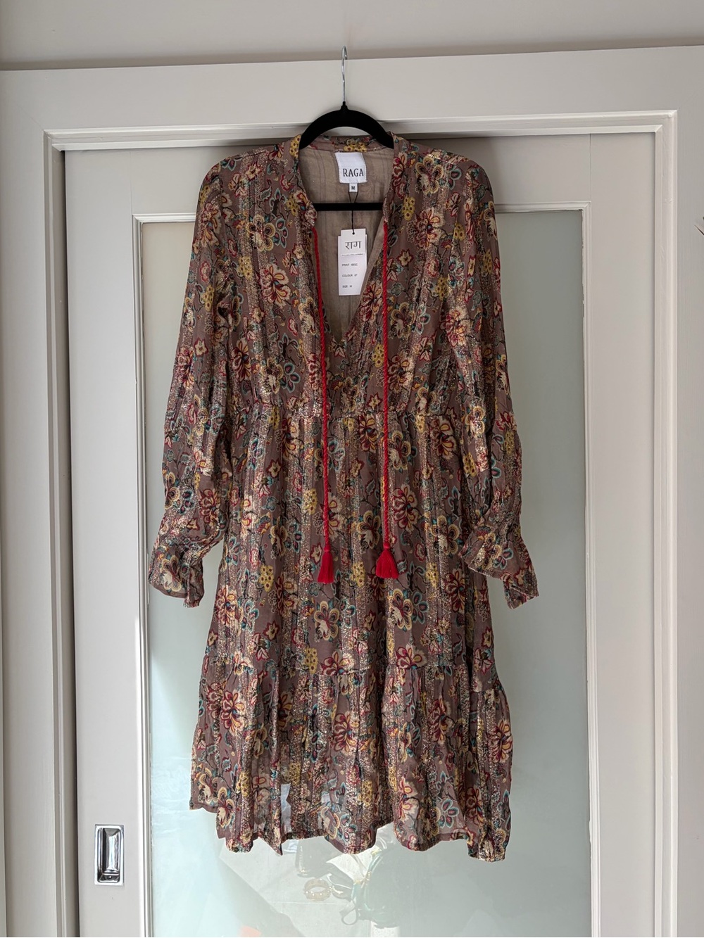 Raga Floral Tiered Boho Dress in Multicolor